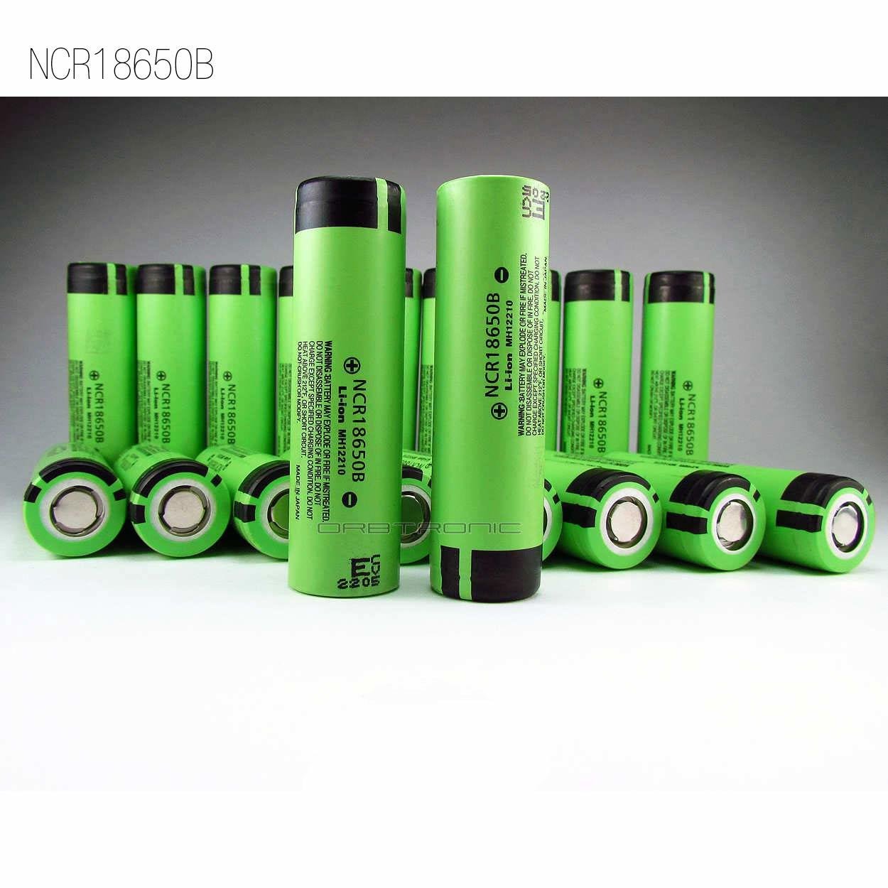 100% Original Panasoni NCR18650B 3.6V 3400mAh Rechargeable 10A Battery cell 18650B Lithium Battery Made in Japan