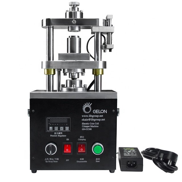 Compact Lithium Battery Making Machine Coin Cell Crimper for CR2016 CR2025 CR2032 Battery Cases Sealing