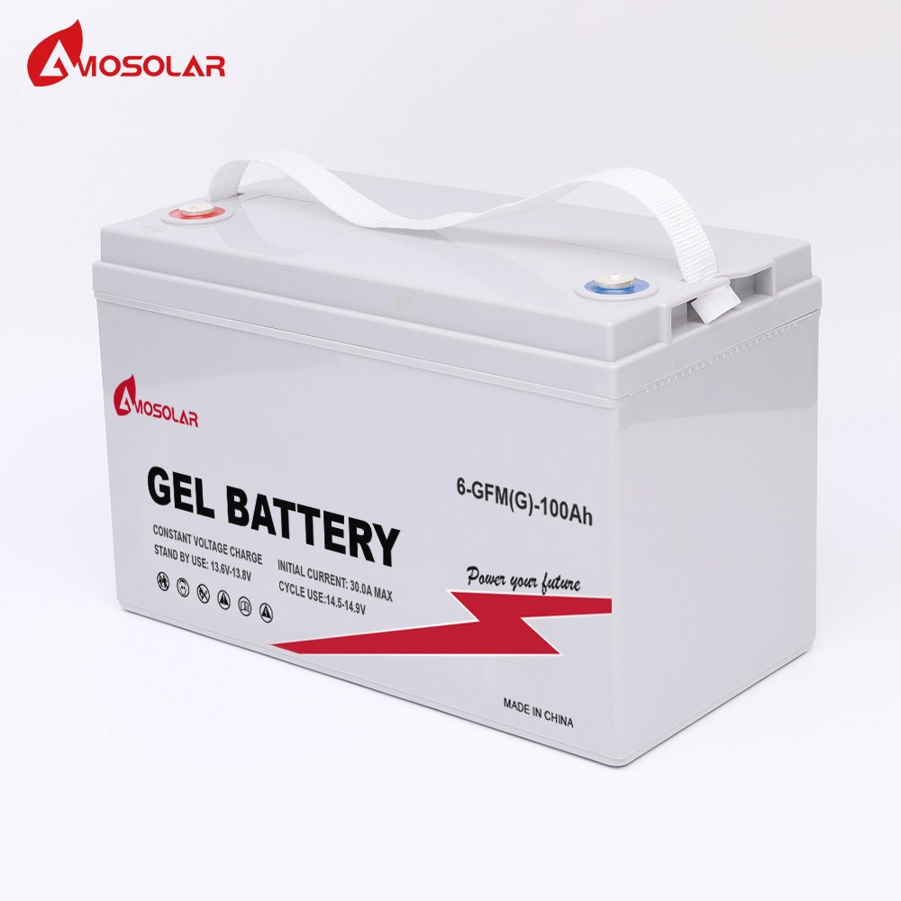 Amosolar Solar Battery 12V Gel 100Ah 150Ah 200Ah 250Ah High Quality Gel Battery Lead Acid Batteries