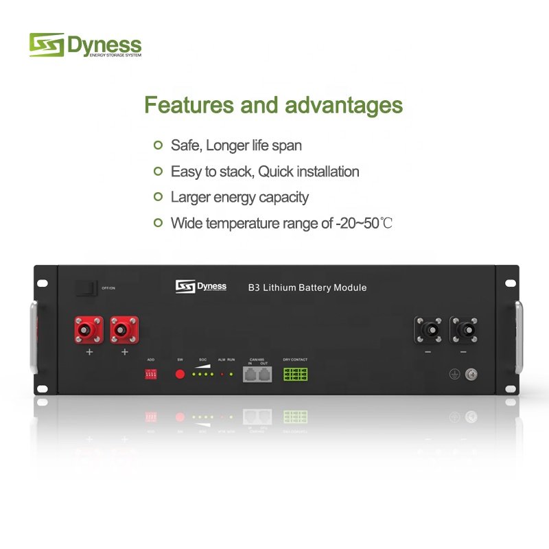 Dyness Durable in Use B3 48V 75Ah 3.6kWh Lithium ion Battery for Solar Energy System