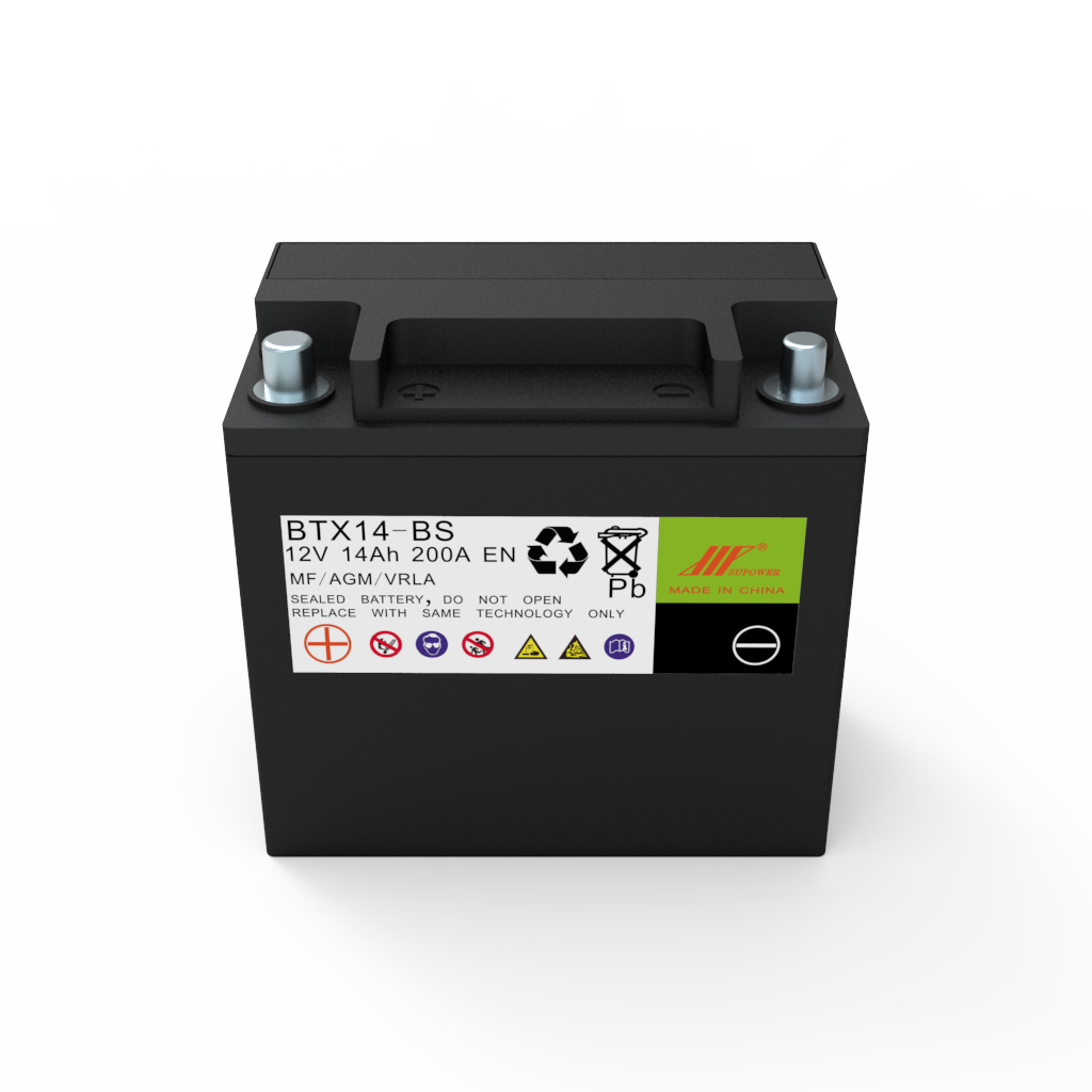 BTX14 12V12Ah Spare maintenance-free lead-acid battery for automobiles