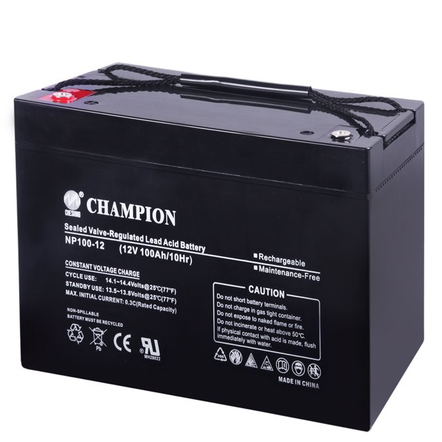 CHESHING CHAMPION Rechargeable 2V 4 Volt 12V 100Ah 150Ah 200Ah 250Ah Lead Acid Batteries Low self-discharge For Solar Panel