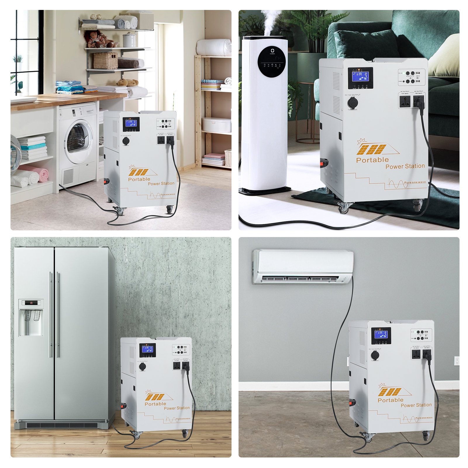 Factory Hot Selling All In One 1000W 2000W 3000W Power Station Complete Solar System With Lithium Battery