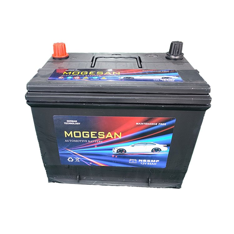 Rechargeable Batteries N65MF 65ah Lifepo4 Sealed Lead Acid Car Battery