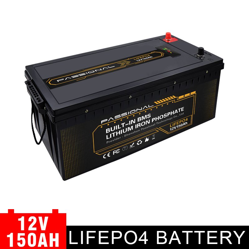 12V 150Ah Rechargeable Lithium Battery LiFePO4 replace Lead Acid battery Electric Forklift EV Scooter E-bike Solar System