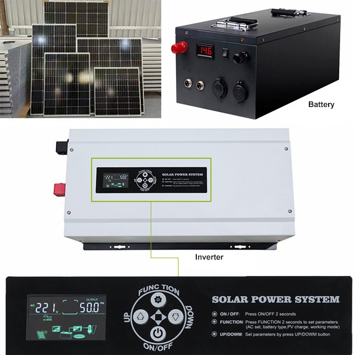High quality mini grid off grid solar systems 5kw solar mill simple rv solar system