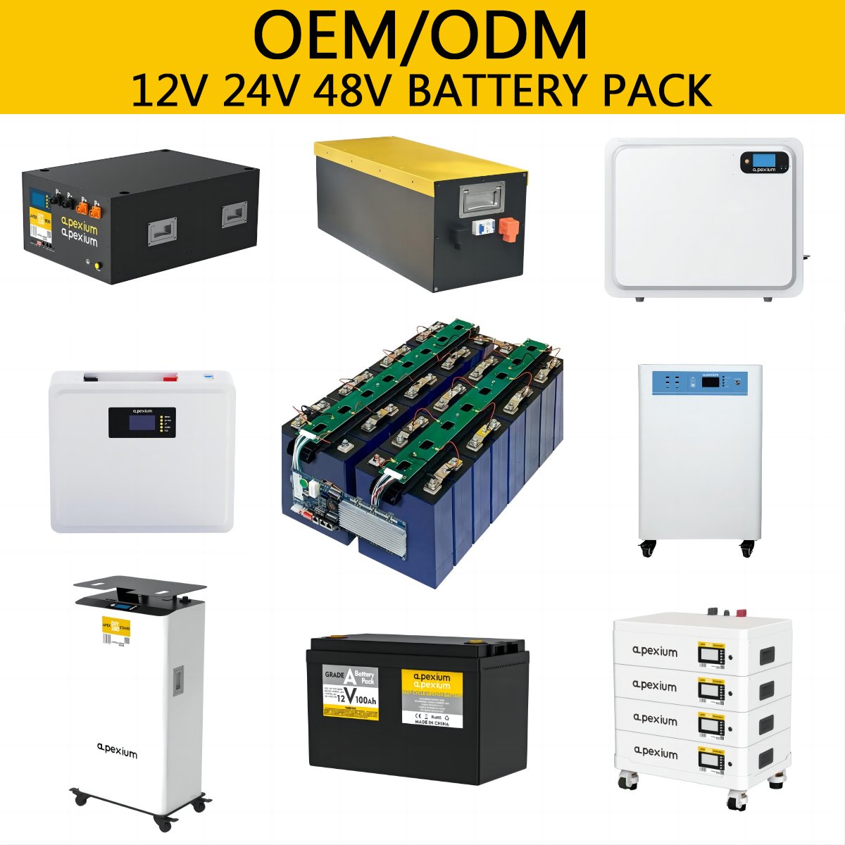 5 Years Warranty 6000 Deep Cycles Built-in Bms 4s1p Lifepo Akku Lifepo4 Pack Battery 12v 100ah 200ah 280ah 300ah