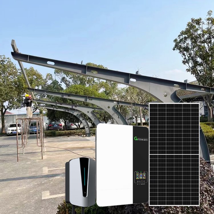 Solar Energy Products EV Charging Station Car Parking Car Port Solar System Solar Carport Mounting