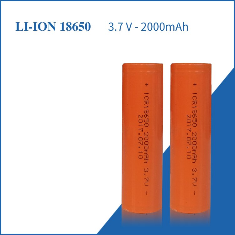 18650 3.7V lithium ion battery 2000mAh cylindrical rechargeable battery 18650 lithium ion battery for toys and elecdric devices