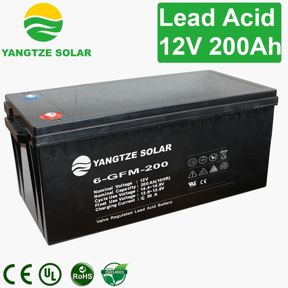 Dry cell solar system battery 200ah 12v