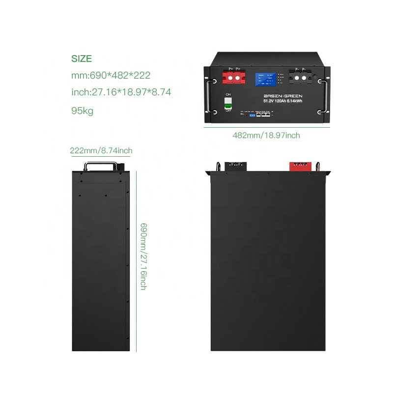 Lifepo4 Rack Mount 15kwh Deep Rack-Mounted Cycle Lithium Ion Battery 48v Rack Mounted Solar Energy Storage Li-Ion Battery