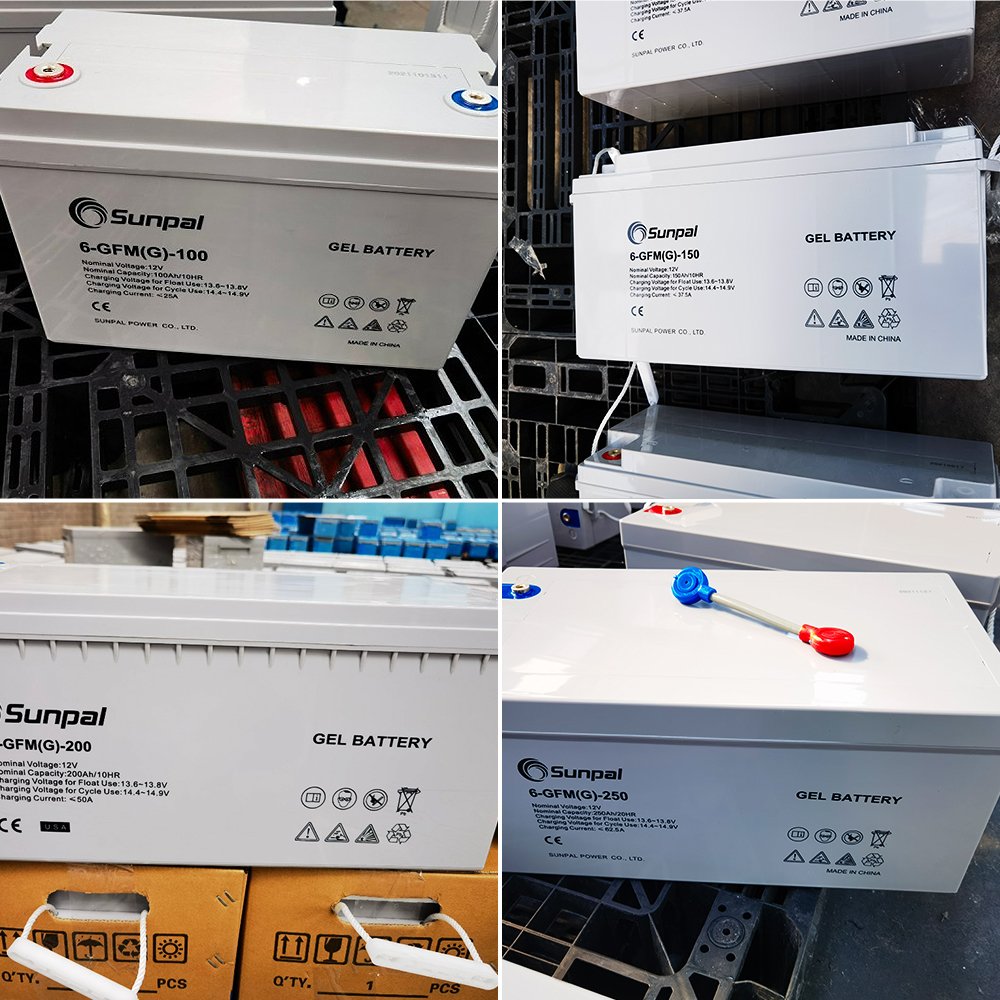 Rechargeable Solar Gel Battery 12V 200Ah 150Ah 100Ah 5kWh 10kwh Deep Cycle Home Lead Acid Battery Solaire