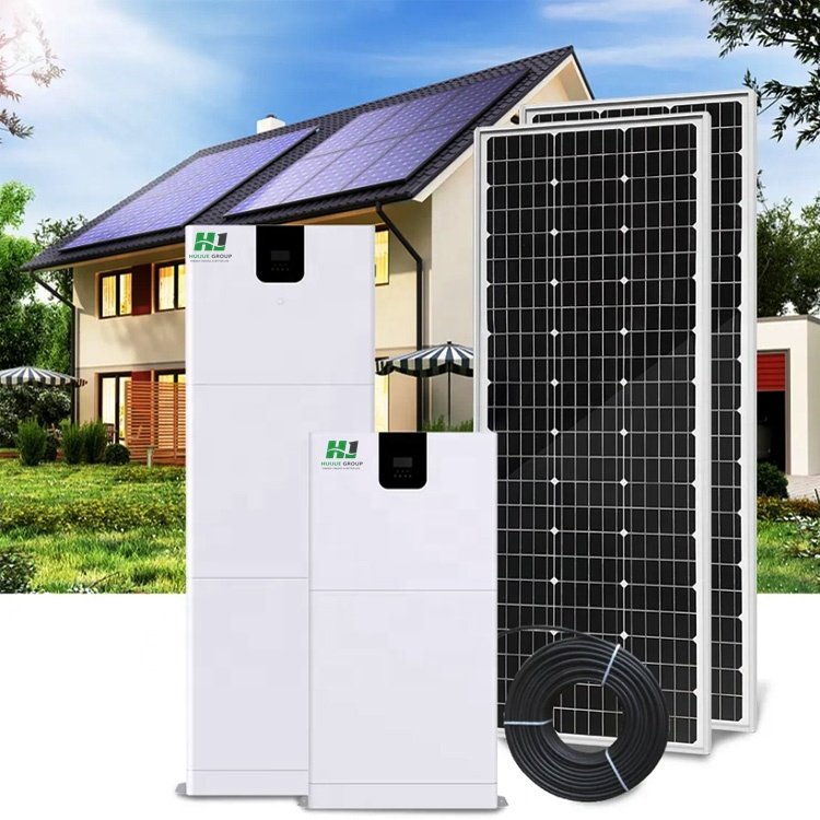 Household Efficient All in one lithium ion battery Solar System 5KW 48V On/Off Grid Inverter LiFePO4 51.2V 100Ah energy storage