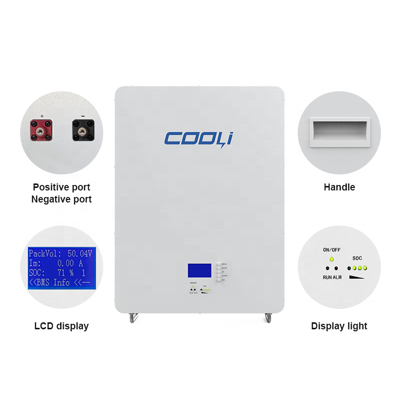 Cooli Lifepo4 Batteries 100Ah Lithium Ion Batteries Power Wall Solar Energy Storage Lifepo4 Battery