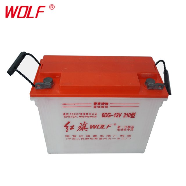 Hot sale long life automotive battery 12v 120AH dry charged tricycle battery