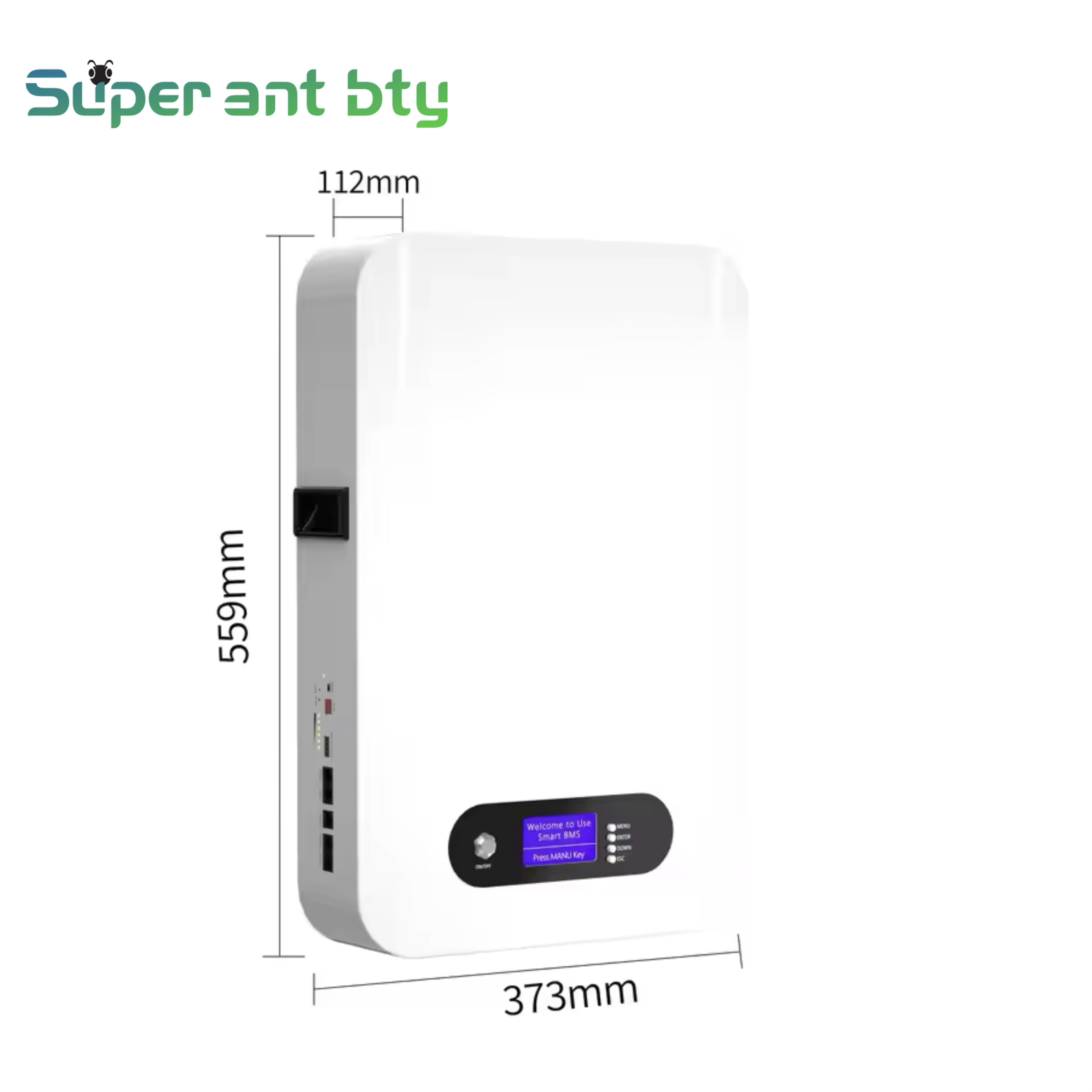 Super ant bty 48V 50Ah Lithium Ion Battery Stackable Rack-Mounted for Powerwall 2.5KWH Home Solar System IP65