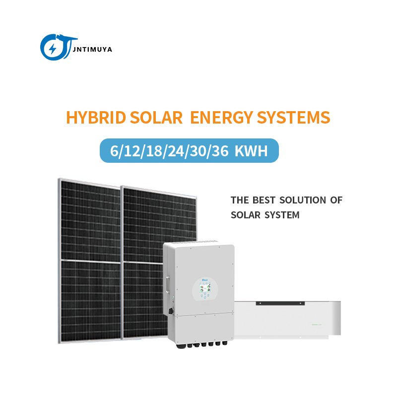 JNTIMUYA 5kw 6KW 8KW 10kw hybrid solar energy system 3 phase best design 1000kw solar energy and electrical appliances