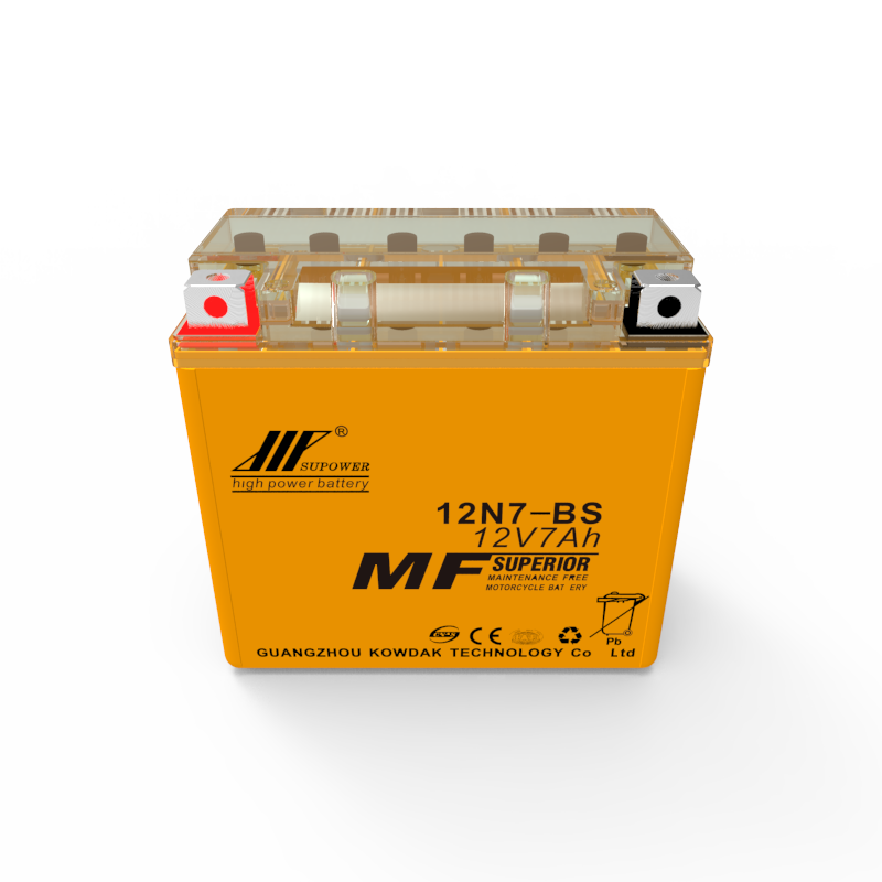 12V 7Ah lead acid battery OEM motorcycle maintenance-free battery SUPOWER 12N7-BS
