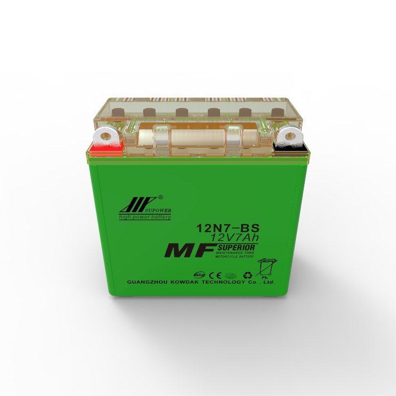 12V 7Ah lead acid battery OEM motorcycle maintenance-free battery SUPOWER 12N7-BS