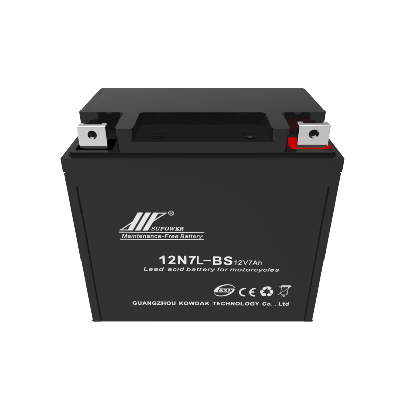 12V 7Ah lead acid battery OEM motorcycle maintenance-free battery SUPOWER 12N7-BS
