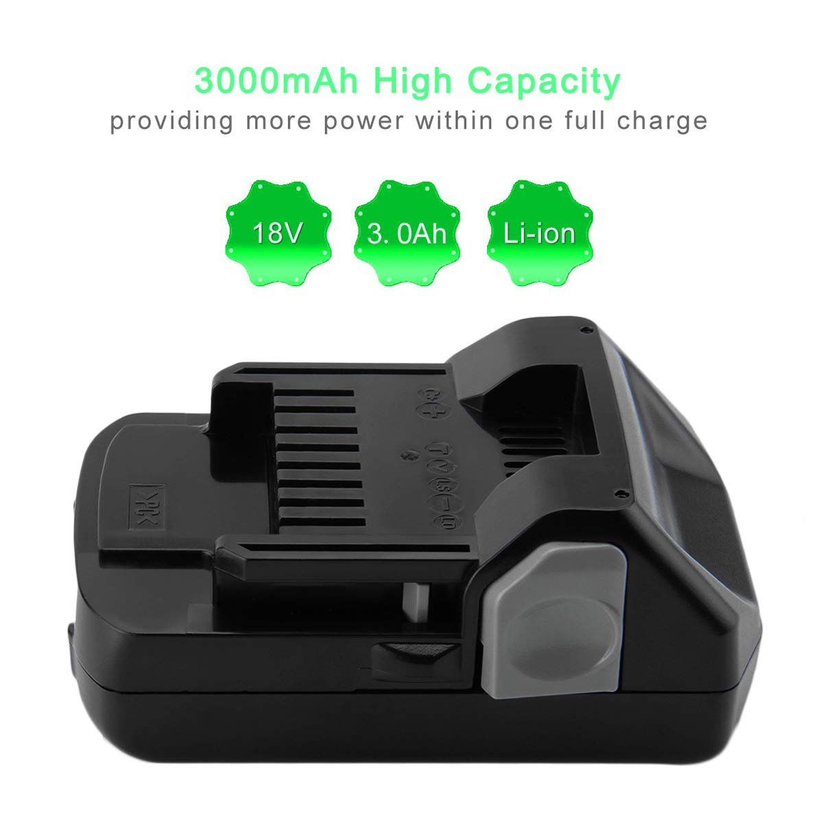 18V Replacement Battery for Metabo Hitachi Compatible with Metabo Hitachi 339782 BSL1830C BSL1815X BSL1815S BSL1830 330139