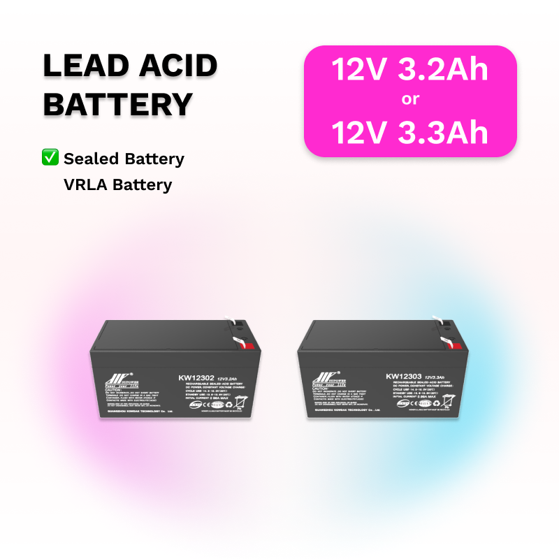 12V 3.2Ah 3.3Ah lead acid battery OEM small sized VRLA sealed battery SUPOWER KW12302 KW12303