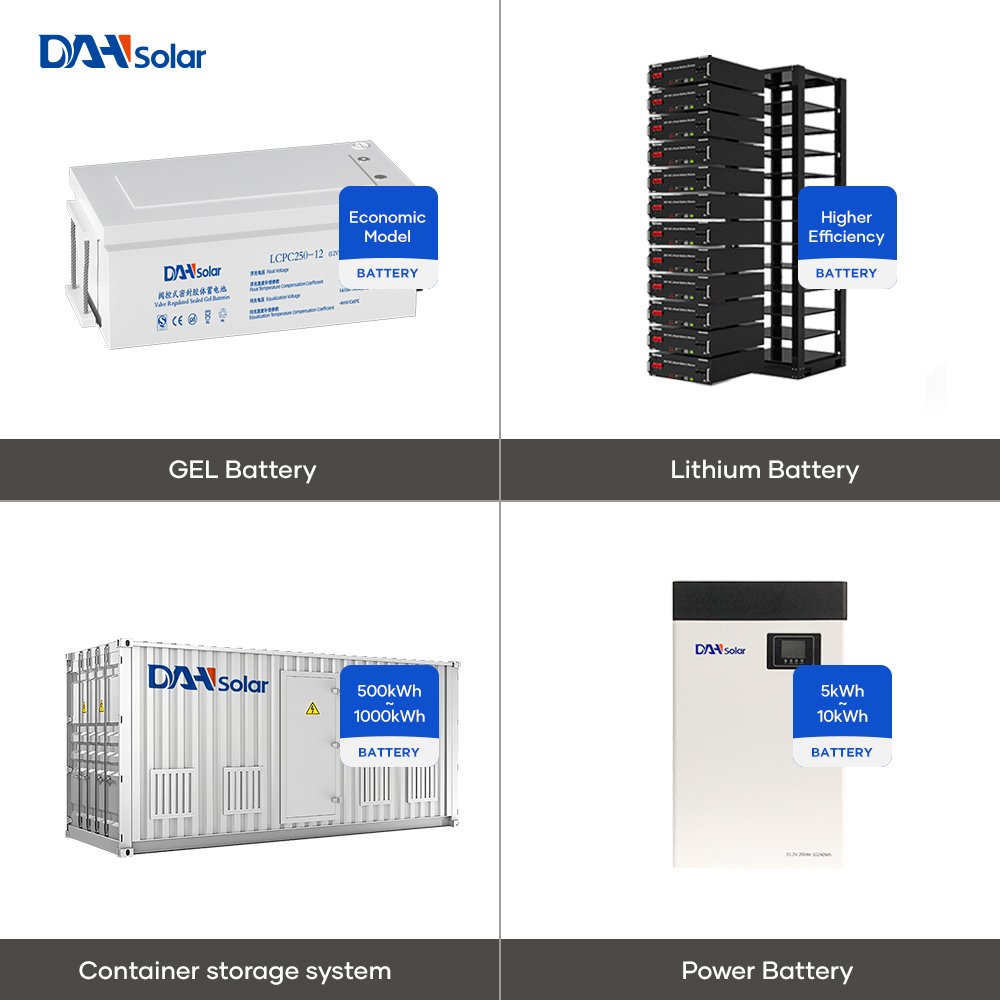 DAH 100KWH 150KWH 200KWH Solar Photovoltaic Energy Storage Systems Lithium Batteries