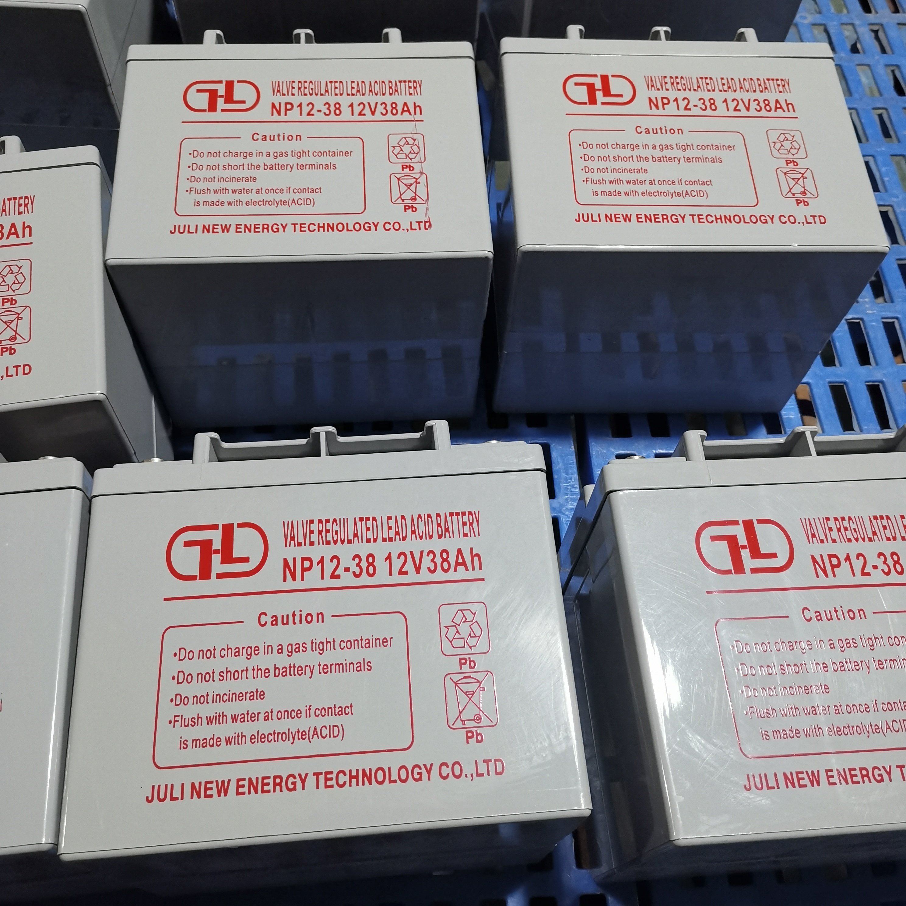Rechargeable Sealed Lead Acid Battery UPS battery 12V38ah deep cycle Batteries With Power Backup