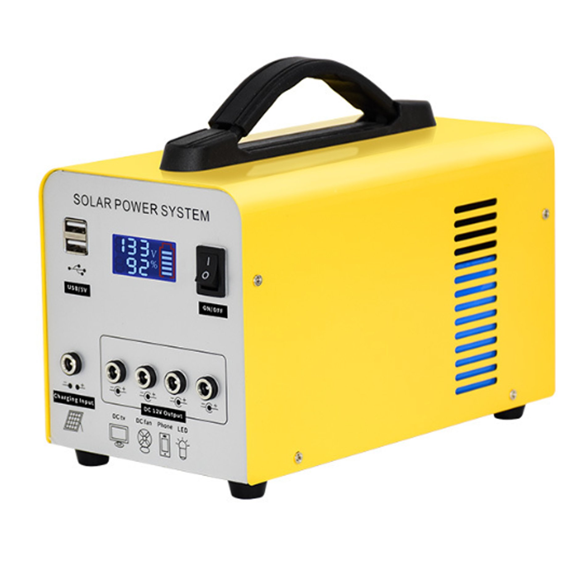 Lead Acid Battery Solar Energy System With Bulbs Home Lighting Phone Charger Power Station With Solar Panel For Outdoor
