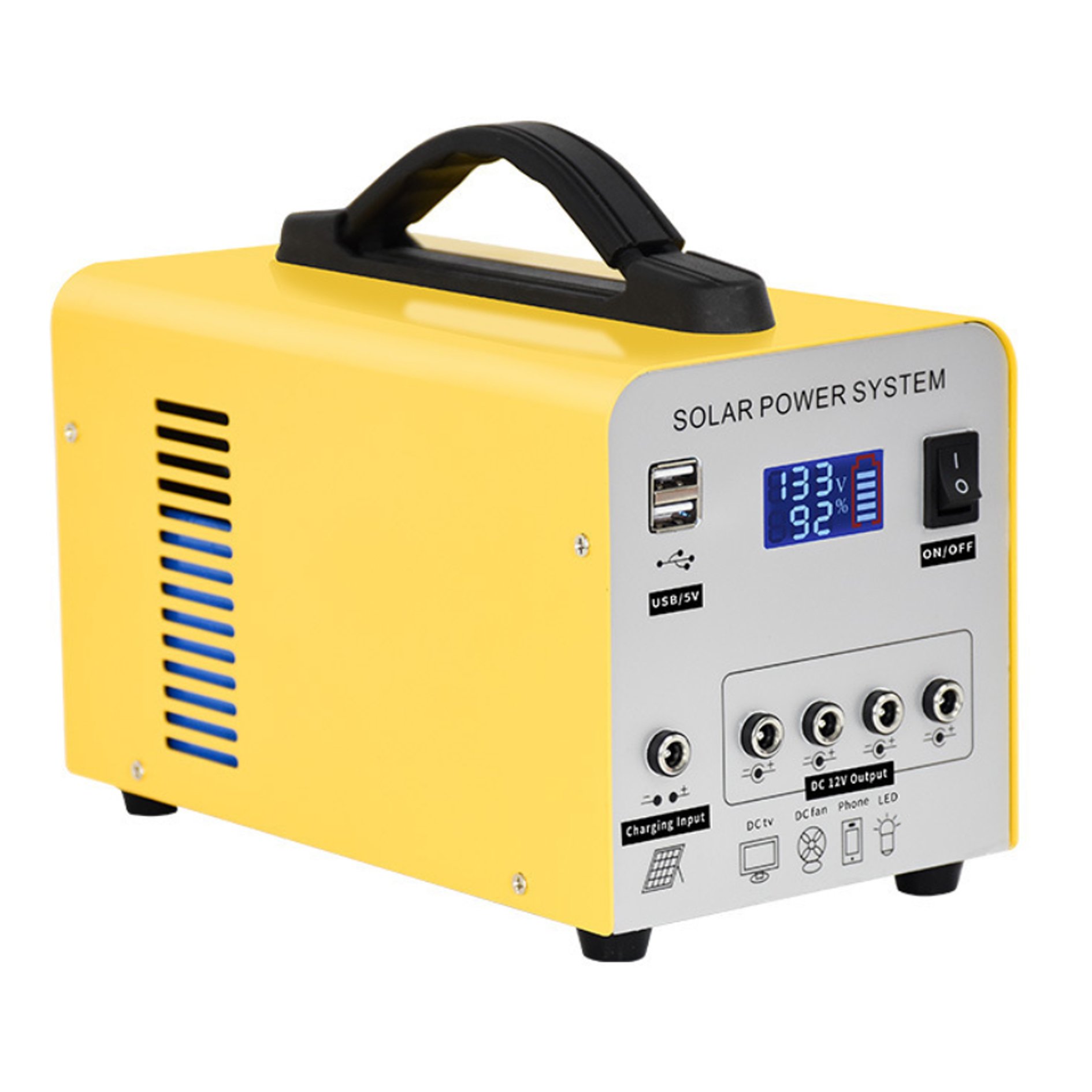 Lead Acid Battery Solar Energy System With Bulbs Home Lighting Phone Charger Power Station With Solar Panel For Outdoor