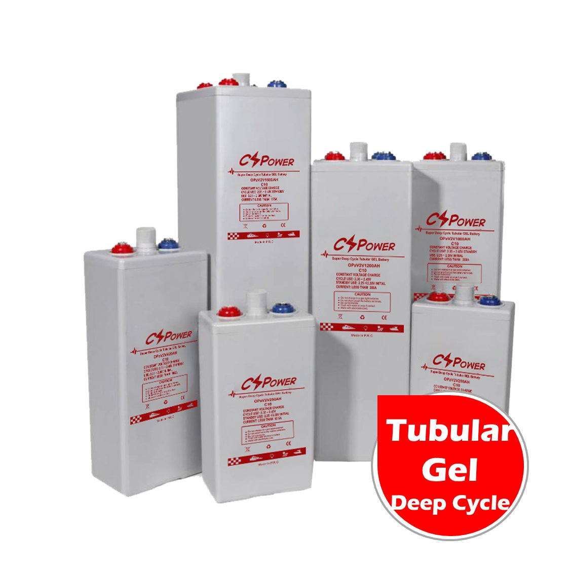 CSPower 2V 1500Ah Power energy Tubular gel opzV Battery for inverter China manufacture accumulator OPzV2-1500 12OPzV1500 ZYL
