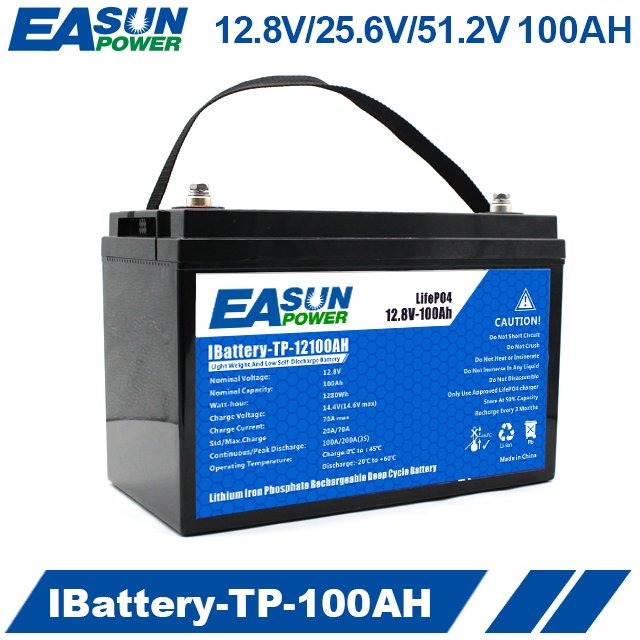 EASUN POWER Lithium Battery Pack 600Wh 1200Wh 2400Wh 12V 24V 48V 50Ah for Hybrid Offgrid Inverter Storage System
