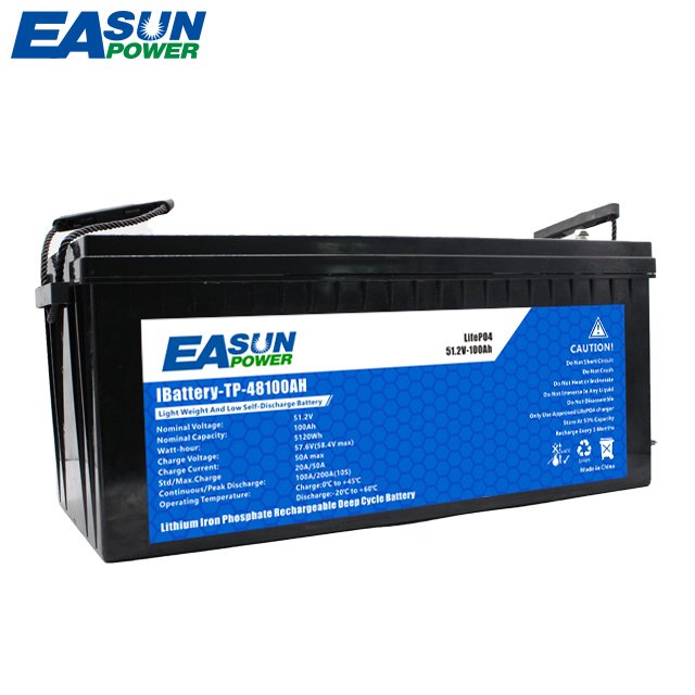 EASUN POWER Lithium Battery Pack 600Wh 1200Wh 2400Wh 12V 24V 48V 50Ah for Hybrid Offgrid Inverter Storage System