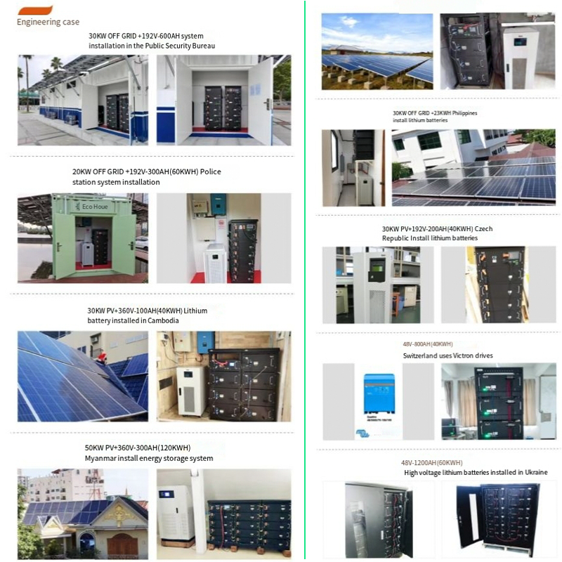 Lifepo4 Lithium Ion Solar Battery 5kwh 10kwh solar system 51 2V 48v 280ah 100ah 200ah Rack Mounted