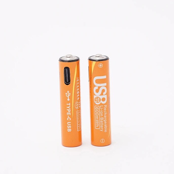 Type C Lithium Battery For Razor AAA Rechargeable USB Batteries Fast Charging