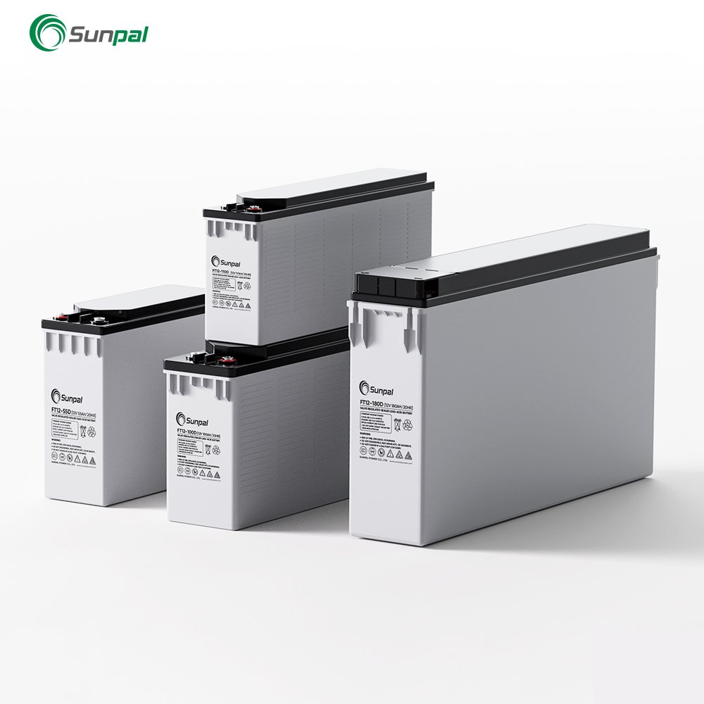 Sunpal Front Terminal Solar Gel Battery 12V 50Ah 100Ah 150Ah 200Ah Deep Cycle Agm Lead Acid Batteries