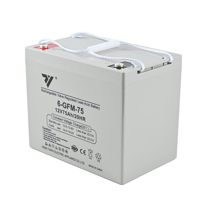 TIANYI UPS EPS Emergency System Fire Fighting Solar Energy Solar Power Energy Storage 12V 75AH 20HR Lead-Acid Battery