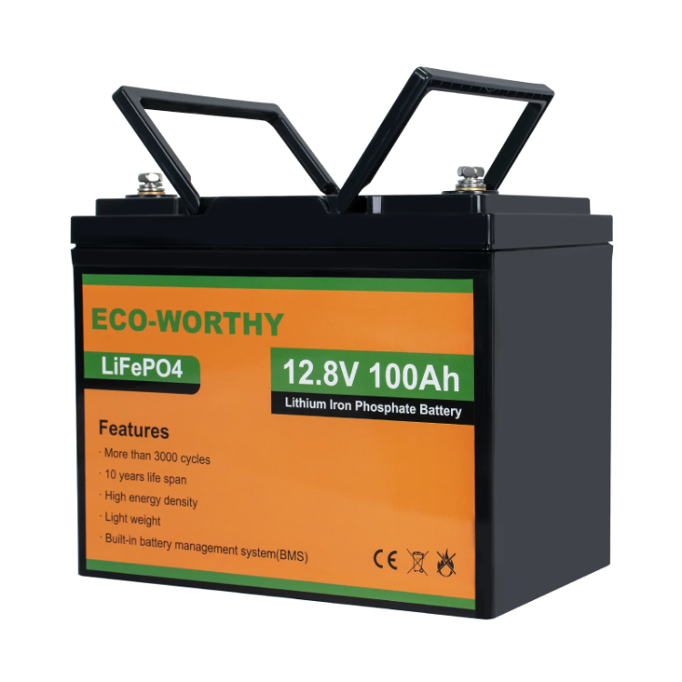 Eco-worthy 12v 100ah Home Energy Storage 10kwh 20kwh Home Solar Storage Charger Lead Acid Charger High Voltage Lithium Battery