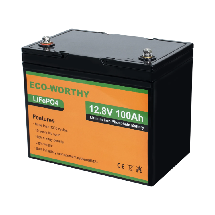 Eco-worthy 12v 100ah Home Energy Storage 10kwh 20kwh Home Solar Storage Charger Lead Acid Charger High Voltage Lithium Battery