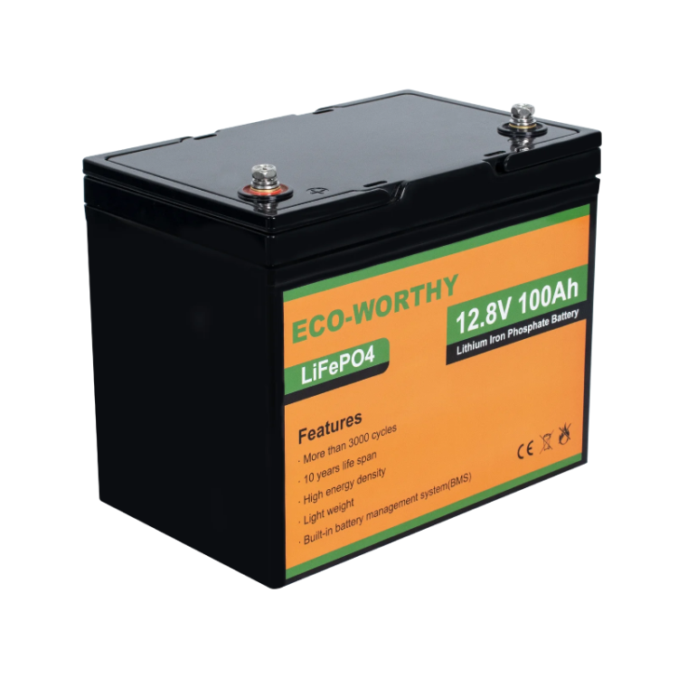 Eco-worthy 12v 100ah Home Energy Storage 10kwh 20kwh Home Solar Storage Charger Lead Acid Charger High Voltage Lithium Battery