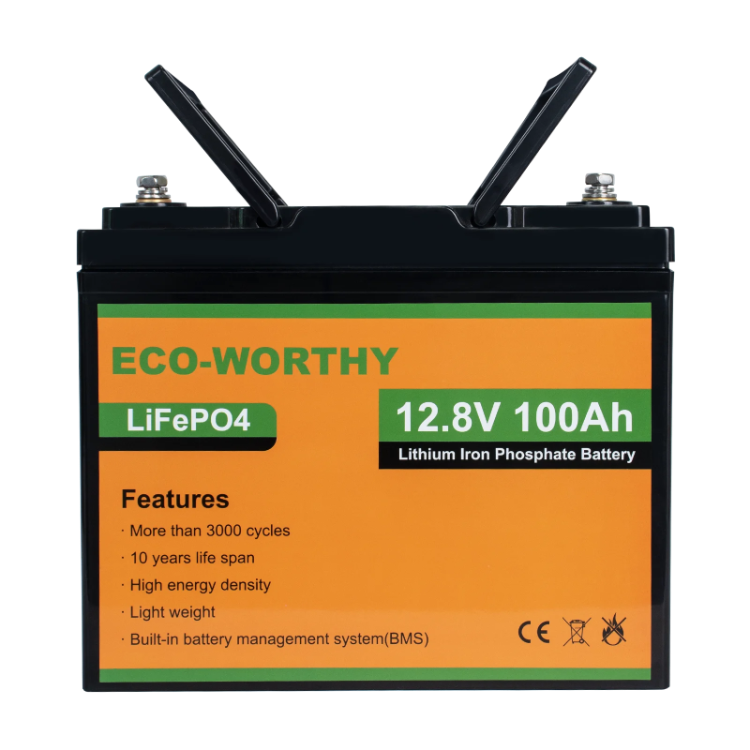 Eco-worthy 12v 100ah Home Energy Storage 10kwh 20kwh Home Solar Storage Charger Lead Acid Charger High Voltage Lithium Battery