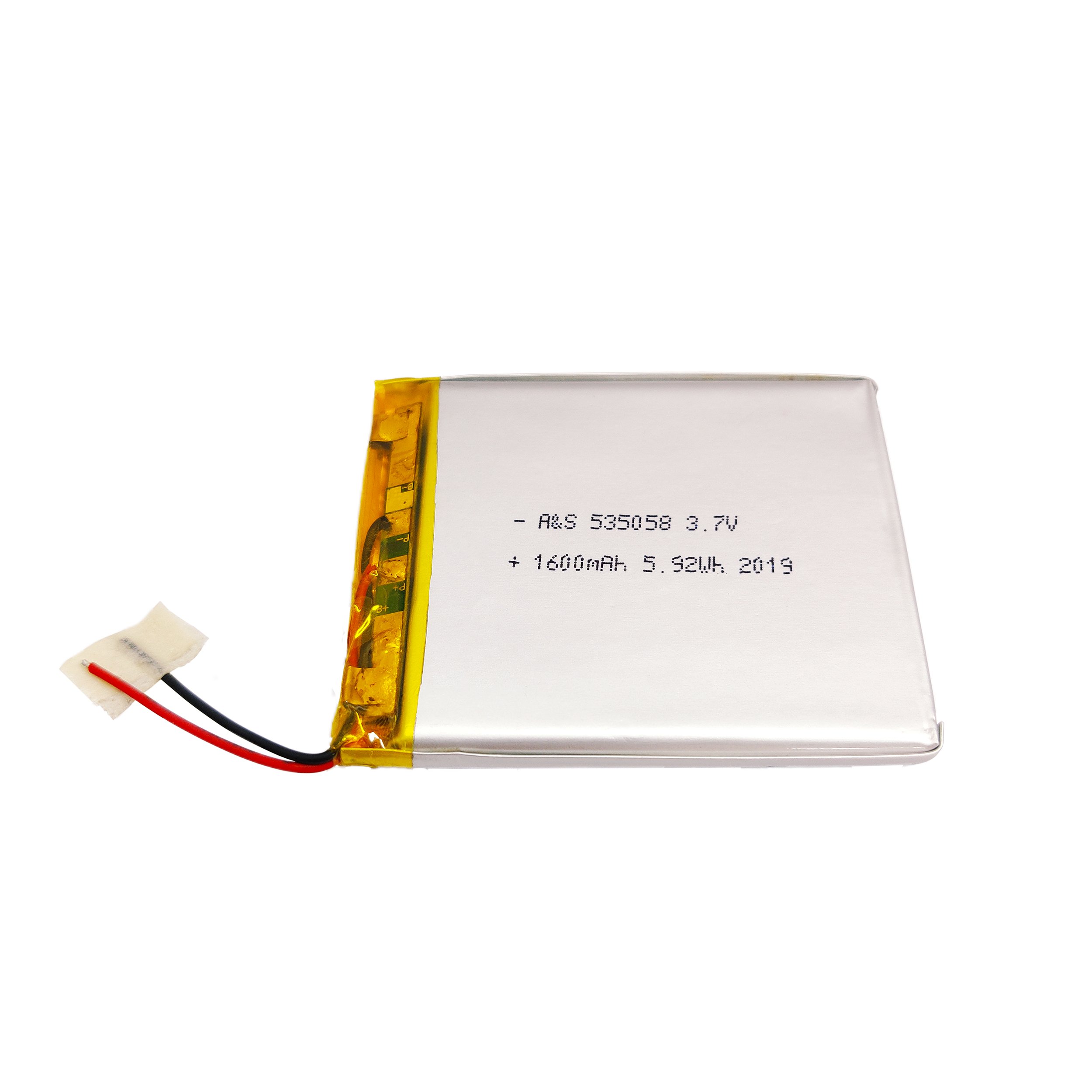 Rechargeable 535058 1S2P lithium polymer battery pack 3.7v 3200mah lipo battery for GPS