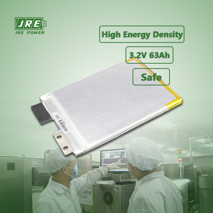 3.2V LFP Pouch cell 63AH ifepo4 pouch polymer battery cells lithium ion polymer lipo battery for golf cart ibike RV