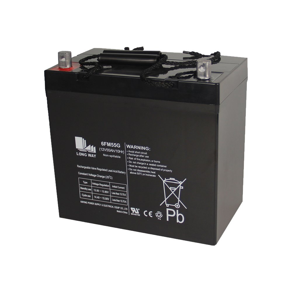 High performance 12v55Ah 6FM55G LONG WAY battery Lead acid batteries