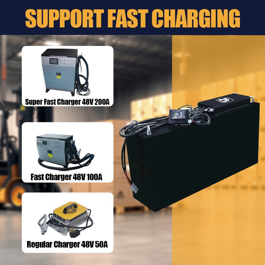 48 V 560Ah Customized Fast Charging Lithium 48V LiFePO4 Forklift Battery Deep Cycle Battery For Forklift with Cooling System