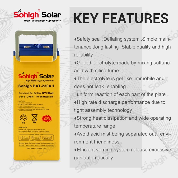12v 210ah deep cycle 200 230 250 300 ah agm home storage energy charger gel lead acid batteries solar battery