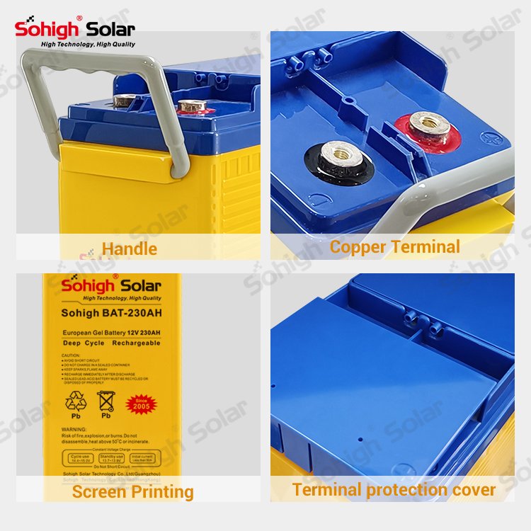 12v 210ah deep cycle 200 230 250 300 ah agm home storage energy charger gel lead acid batteries solar battery