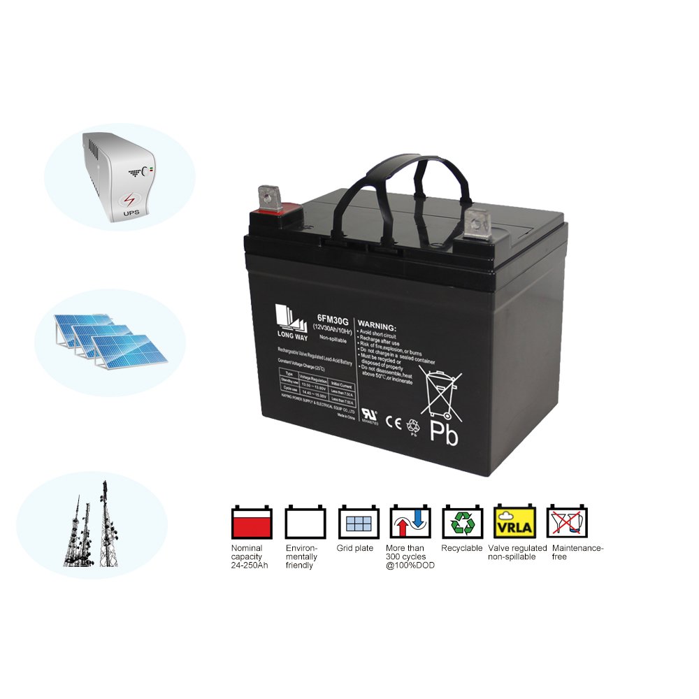 OEM Wholesale 12V Deep Cycle AGM Lead Acid Battery for Solar System Golf Carts Storage Toys and Medical Equipment