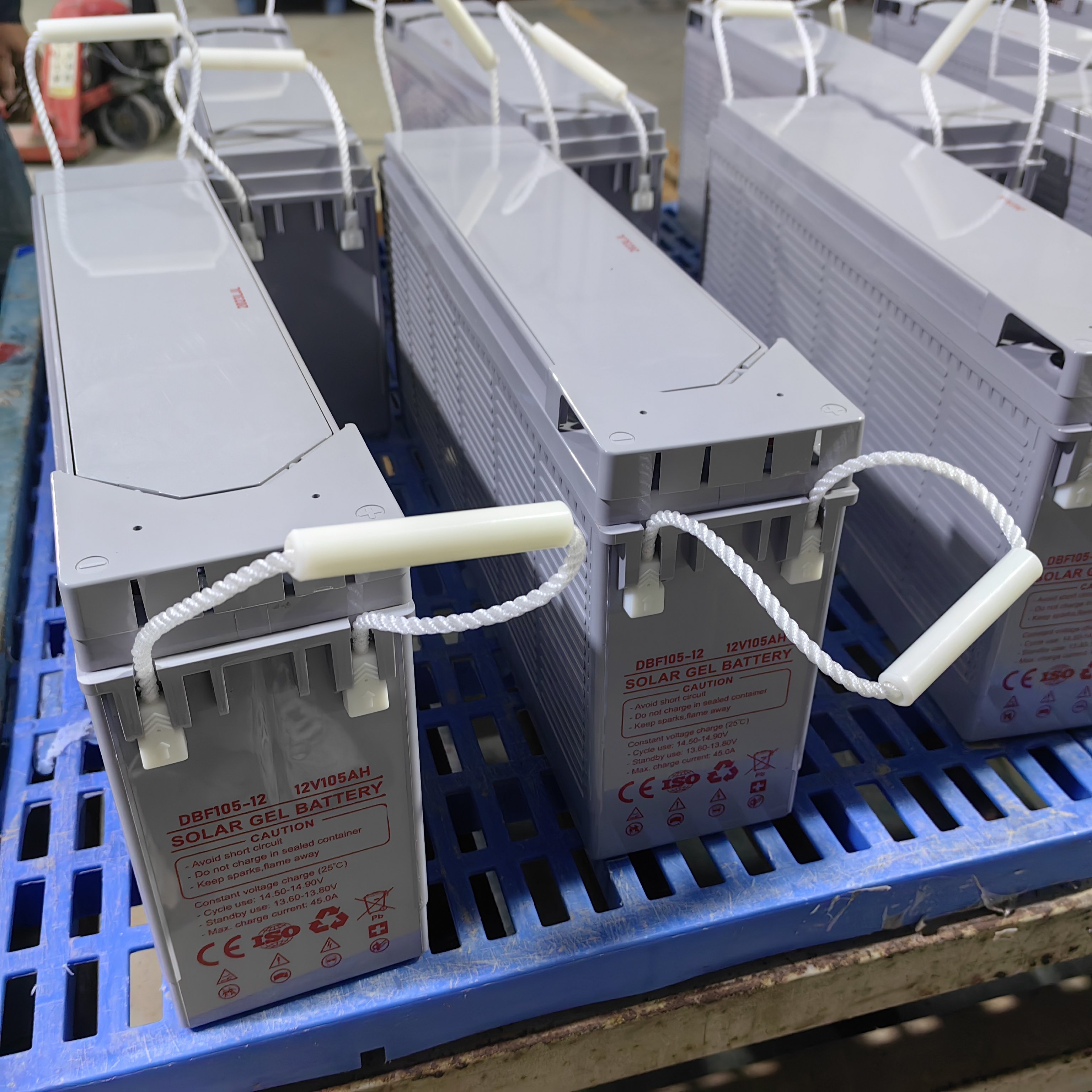 Gel Battery 12V Lead Acid Batteries 100ah 105ah Front Terminal Battery