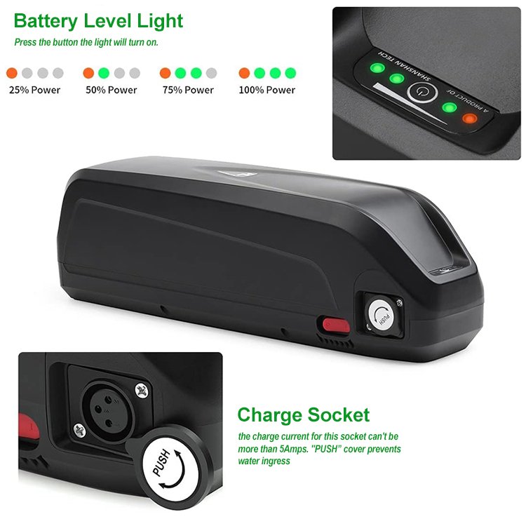 Factory 52V 48V 36V 13Ah 20Ah 1000W Hailong Ebike Battery Electric Bike Lithium Battery